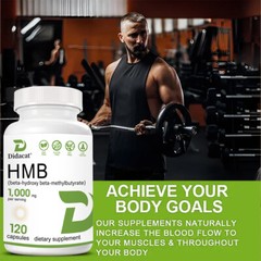 HMB 1000mg For Muscle Growth Lean Muscle Mass Fast Workout Recovery 30/60/120ct