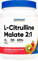 Nutricost L-Citrulline Malate Powder (600G) (Strawberry Kiwi)
