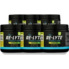 Re-Lyte Lemon Lime Electrolyte Hydration Supplement 60 Servings 6 Pack