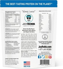 Jay Robb Whey Protein Isolate Vanilla 80oz (5lb) Low Carb Keto No Sugar