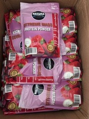Natura Max Extreme Mass Protein Powder for Muscle Gain, Strawberry, 500g