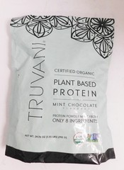 Truvani Vegan Organic Protein Powder Mint Chocolate Plant Based 20 servings 4/27
