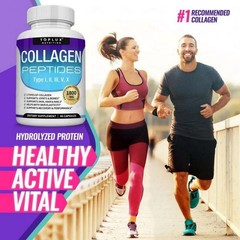 Toplux Collagen Peptides – with Multi-Type Collagen & Vitamins- 90 Pills Premium