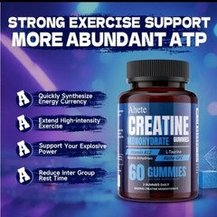 Creatine Monohydrate GUMMIES blueberry 🫐 Flavor 2 Pack 2 Month Supply
