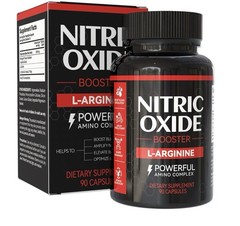 Force Factor Nitric Oxide Booster L-Arginine Amino Acid Capsules 90 Gym