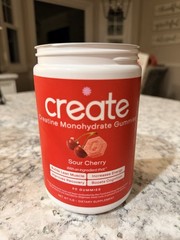 Create Creatine Monohydrate Gummies Sour Cherry Flavor 90 Count