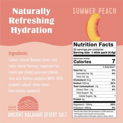 New SaltWTR Functional Daily Electrolyte Hydration Summer Peach Gut – 30 Pack