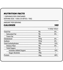Protein Bite Gummies – 20G Per Bag – 140 Calories