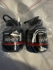 2 Portable Whey Protein Supplement Keychain Bottle – Mini Gym Container (100ml)