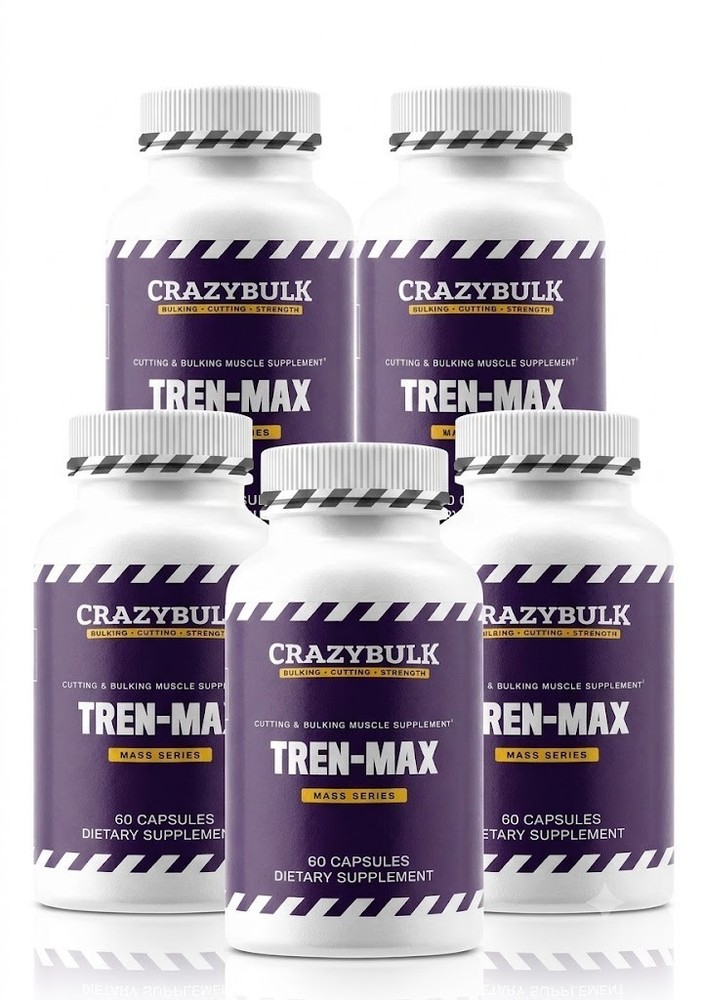 CRAZYBULK TREN-MAX | Natural Anabolic Body Building Supplement -60 Caps | Pack-5