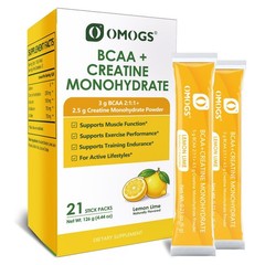 OMOGS Creatine Monohydrate + BCAA Powder, Supports Muscles, Energy,…