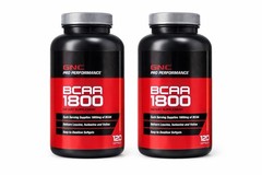 2x GNC Pro Performance BCAA 1800 Dietary Supplement, 240 gels 11/2026
