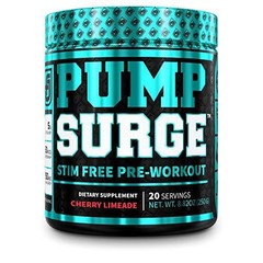 PUMPSURGE Caffeine-Free Pump & Nootropic Pre Workout Supplement, Non Stimulant