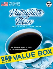 NatraTaste Blue Zero Calorie Sweetener, Bulk Sugar 8.82 Ounce (Pack of 1)