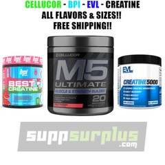 Cellucor -BPI – EVL – Creatine – M5 Ultimate – BPI Best Creatine ALL Mega Sale