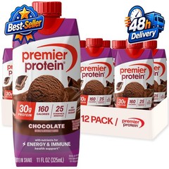 Premier Protein Shake Chocolate 30g Protein No Added Sugar 12 Pack