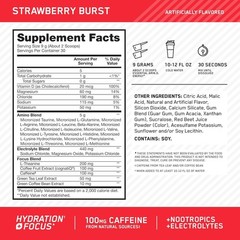 Optimum Nutrition Amino Energy Powder Plus Focus, with BCAA, Electrolytes, Juice