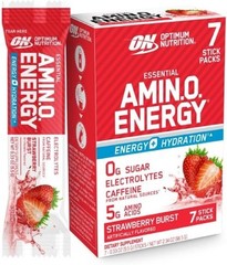 Optimum Nutrition Essential Amino Energy Plus – 7 Pack Strawberry Electrolytes