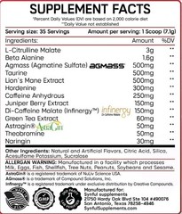 BEAST PRE – ENERGY & FOCUS High Stim Pre-Workot Synful Supplements Watermelon