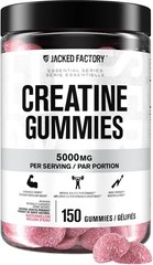 Jacked Factory Creatine Gummies 5g Daily Dose Watermelon 150 Vegan Gummies