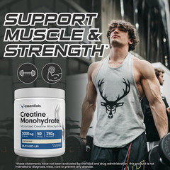 Pure Micronized Creatine Monohydrate for Women and Men – Easy to Mix and Unflavo