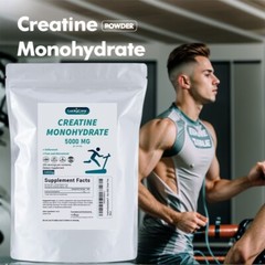 Luckycare Creatine Monohydrate Muscle Build 100% Pure Powder 10OZ-5g Per Serving