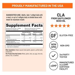 NatureWise CLA 1250 – Conjugated Linoleic Acid Supplement for Women and Men, …