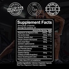 Ultra Testosterone Booster – 90 Capsules for Energy & Strength Enhancement