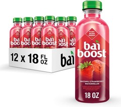 Bai Boost Watamu Strawberry Watermelon, Antioxidant Infused Beverage, 18 fl oz b