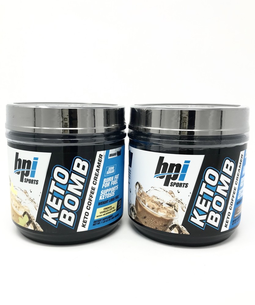 BPI Sports Keto Bomb Ketogenic Creamer for Coffee 18 Servings – Pack of 2
