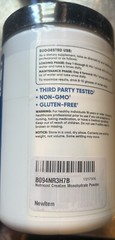 Sealed! Nutricost Pure Creatine Monohydrate 500 Gram Powder 01/2027 Expiration