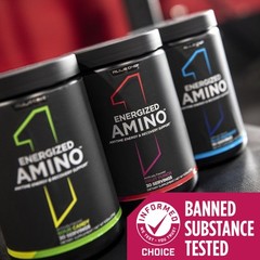 Rule 1 Energized Amino – Anytime Energy and Recovery Support with BCAAs, Glut…