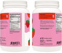 Wellah Grass-Fed Whey Protein Isolate Powder (Strawberries and Cream) 30 Serving