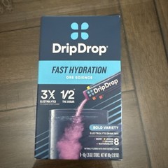 DripDrop Fast Hydration Bold Variety Electrolyte Drink Mix, 8 Packets Exp 2028