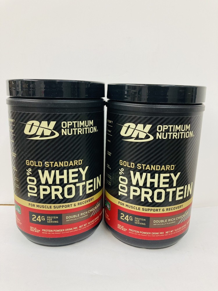 Optimum Nutrition Gold Standard Whey Protein Double Rich CHOCLATE 10.9oz X 2