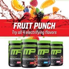 MusclePharm Assault Energy & Strength Pre Workout – 30 Servings, Fruit Punch