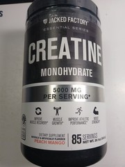 Essential Creatine Monohydrate Peach Mango 5000mg 85 Servings 20.1oz 12/26