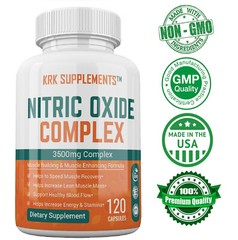 1 btl Nitric Oxide Complex 3500mg L-Arginine AAKG Muscle Pump Growth Pills