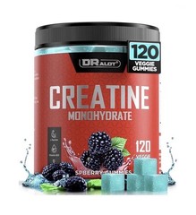 DRALOT Creatine Monohydrate Veggie Gummies 120 w/ Taurine & B12 Strength