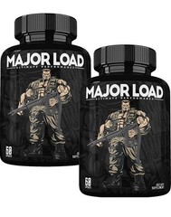 2 PACK LOT Major Load Testosterone Booster MALE ENHANCEMENT Supplement goat weed
