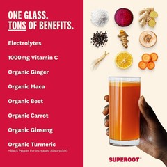 Organic Ginger Immunity Shot Powder – Instant Hydration & Digestion Support -…