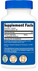 Nutricost ATP Supplement (400mg) 60 Capsules – Made with Peak ATP, 60 Servings