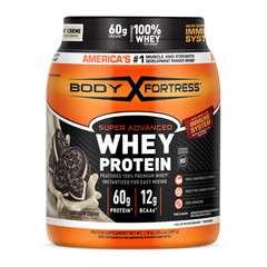 Body Fortress Super Advanced 100% Premium Whey Protein Powder, Cookies N’ Creme