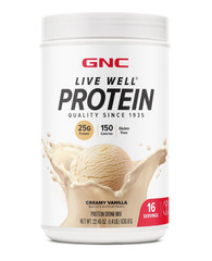 GNC Whey Protein Creamy Vanilla 16 Servings 25g Protein