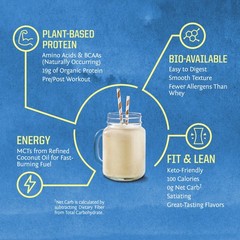 Vegan Organic Protein Powder Plantbased | BCAA Amino Acids Hemp Seed Soy Free…