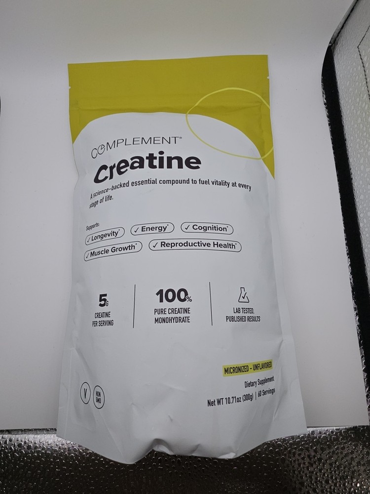 Creatine Monohydrate Micronized Powder for Women and Men (5G, 60 Servings)