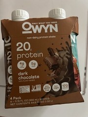 Owyn Protein RTD 4Pack Dark Chocolate 44.6 Fl Oz (Pack Of 3)