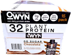 OWYN Pro Elite 32g Keto Plant Protein Shake Chocolate 15 x 11.15 Fl Oz EXP 09/26