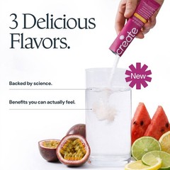 Create Wellness Creatine + Electrolytes Mix Monohydrate Stick Packs NSF 12ct