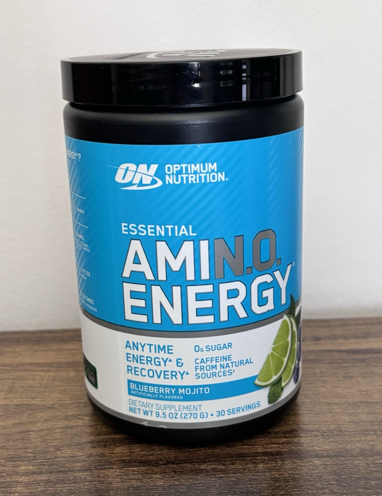 Optimum Nutrition Amino Energy Powder Blueberry Mojito 30 Serv. Expire 10/21/26